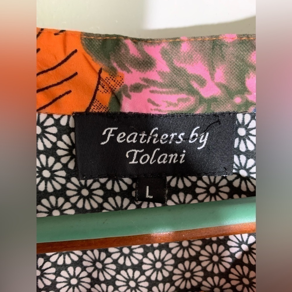 Tolani Monisha Mini dress tunic in an orange, pink and green floral pattern L - Picture 7 of 9